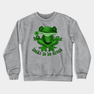 Lucky to be Green Irish Frog Crewneck Sweatshirt